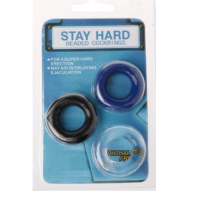 STAY HARD COCK RINGS - 3 COLOUR ROUND STAY HARD COCK RINGS - 3 COLOUR ROUND